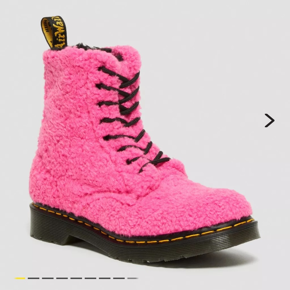 DR MARTENS 1460 PASCAL WOMEN'S FAUX SHEARLING BOOTS NWOT